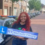 Student who just passed her exam